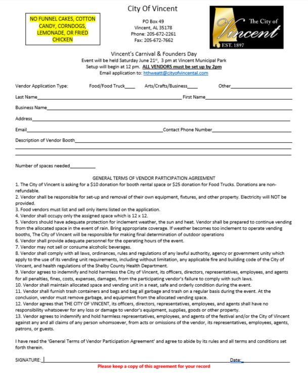 Flower Donation Flyer